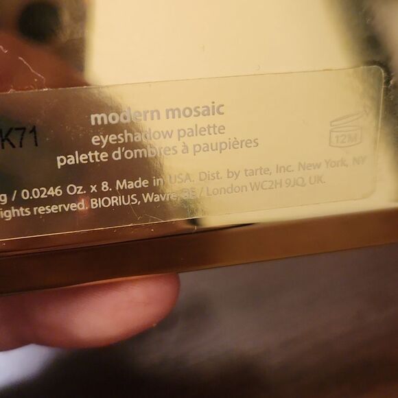 Tarte " Modern Mosaic" 8 Eyeshadow Palette in Blue Decorative Case NEW - Picture 5 of 5